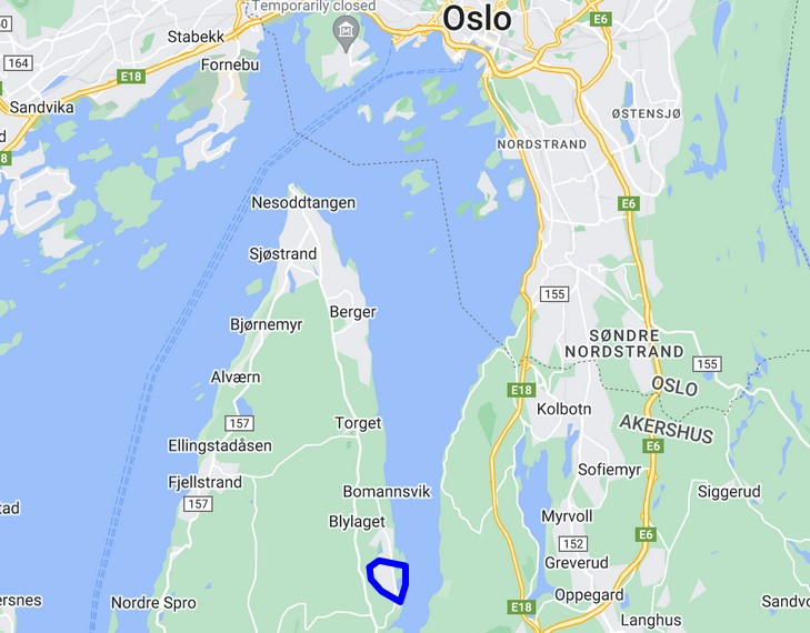 Solbukta ved Bunnefjorden